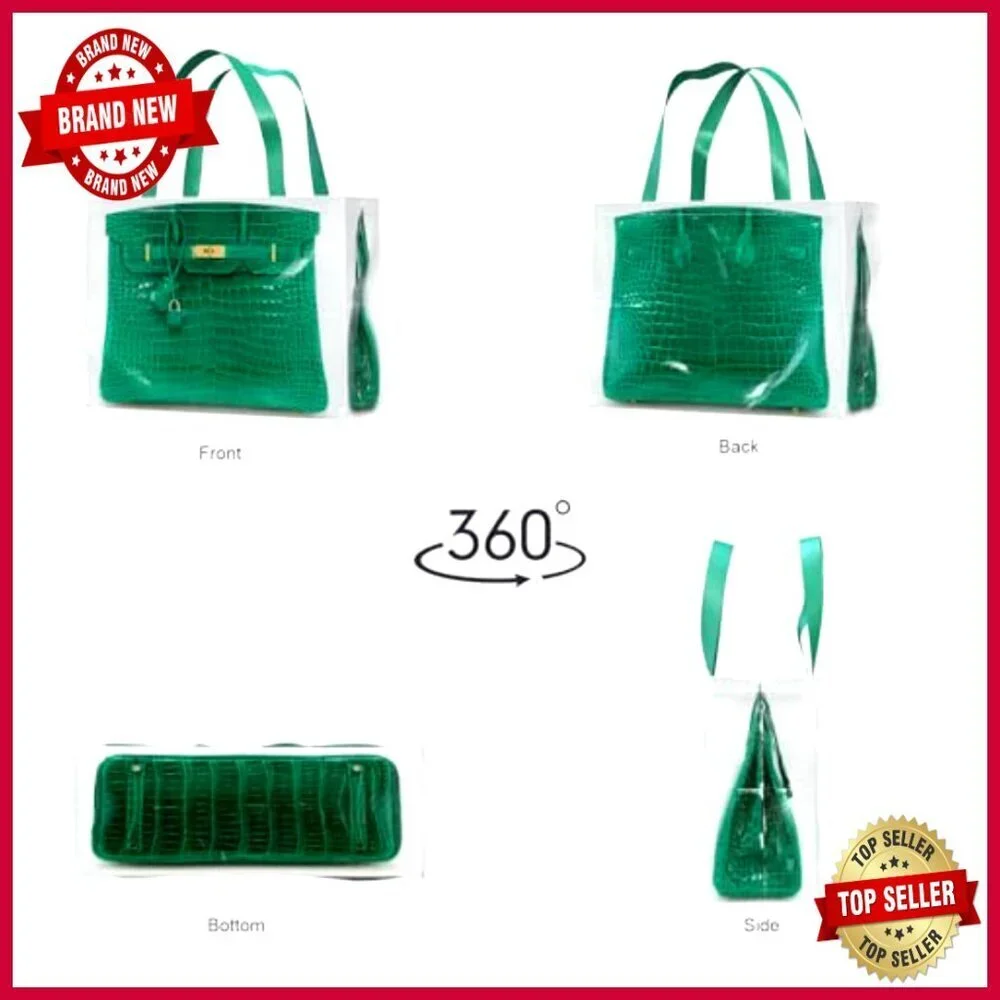 Large Waterproof Tote Bag Set with Strong Handles for Groceries Travel